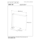 lafabryka.pl VARIO LED - Lampa biurkowa - LED Dim. - 1x8W 6000K - Black 24656/10/30 Lucide